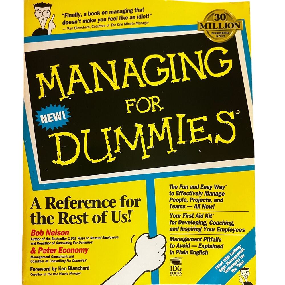 Management For Dummies Book Guide Leadership Business Paperback Reference Manual